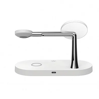 4 in 1 Multiple Devices Wireless Charging Station For Smartphone And Watch Qi Standard Wireless Charger 3 In Onr Portable