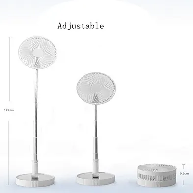 Floor Fan Mini Portable High Speed Usb Rechargeable Telescopic Foldable phone Pedestal Stand Fan Retractable Fan