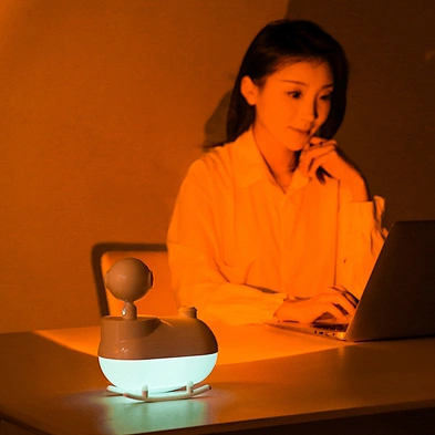 2024 new design Usb Portable Led Sunset Light Lamp   Aroma Diffuser Air Humidifier multifunction humidifier
