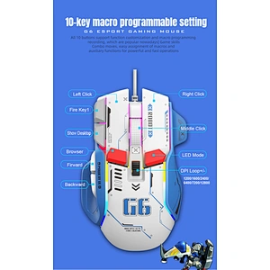 Pad With Charger Wireless Gaming Mouse with rgb light