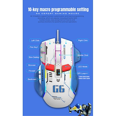 Pad With Charger Wireless Gaming Mouse with rgb light