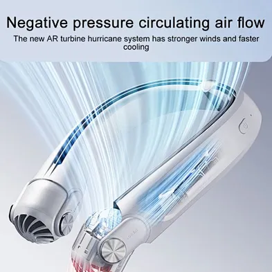 Dropshipping MF080 Rotor Hanging Neck Electric Fan AR Turbo Cooling System Neck Fans