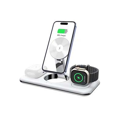Fast 3 In 1Folding Magnetic 15W Stand Foldable Multifunction High Quality Charging Hot Selling Wireless Charger
