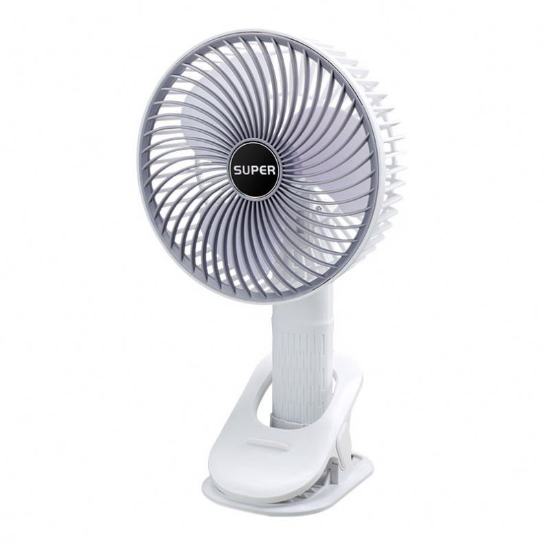2024 Portable Handheld Fan 3 gear Adjustable Mini Electric Fan With Clip USB Rechargeable For School Silent Desk Clip Fan