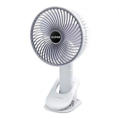 2024 Portable Handheld Fan 3 gear Adjustable Mini Electric Fan With Clip USB Rechargeable For School Silent Desk Clip Fan