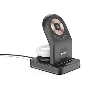 Wireless Charger Qi charging station with LED Desk Lamp Light  magnetic charger stand for iPhone Airpod