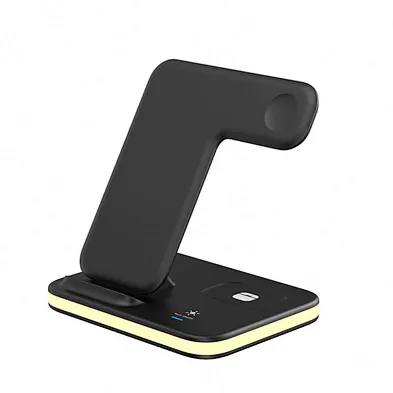 JEDI QI Fast Charge 4 in 1 Station 15W Charging Dock Stand Wireless Phone Charger 2023 With Desk Lamp