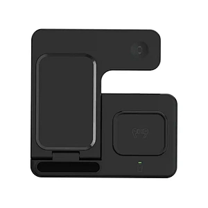 JEDI 15W 3 in 1 Foldable 15W Folding Charging Stand 2023 Universal Portable Fast Qi Wireless Phone Charger