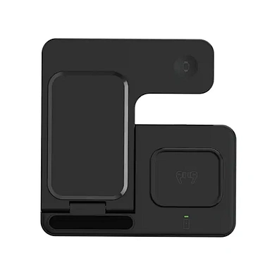 JEDI 15W 3 in 1 Foldable 15W Folding Charging Stand 2023 Universal Portable Fast Qi Wireless Phone Charger