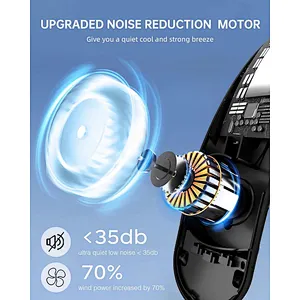 Portable Neck Fan Cooling Neck Fan Sports Hanging Usb Rechargeable Silent Quiet Strong Wind