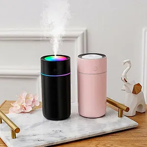 JEDI High Quality Mist Spray Summer Gift 7 Color LED Lights 320ML Portable Air Car Humidifier