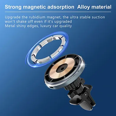 2024 new wireless charger Magnetic Qi Holder Magnetic 15W Wireless Fast Car Charger For Phone car wireless charger
