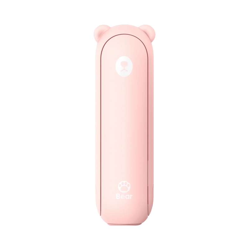 New arrivals cute foldable lanyard recharging mini handheld portable fan 2021 with 4800mAh power bank -HL5187