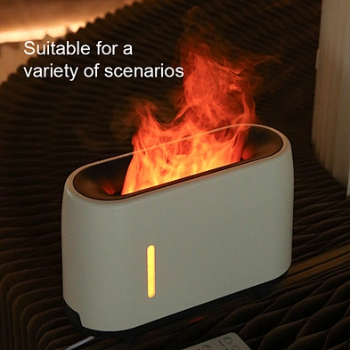 JEDI Popular Adjustable Night Light Gift Set Decor Fire Humidifier Flame Diffuser With Remote Control