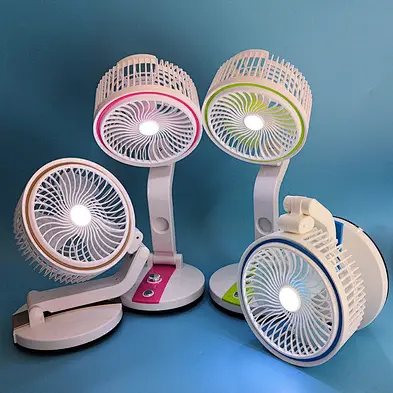 phone LED Student Desktop Fan USB Charging CO263 Daul-use Folding Desk Lamp Gift Fan