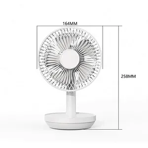 Simple Design Mini Portable Battery Powered Desktop Working Rechargeable Table Fan