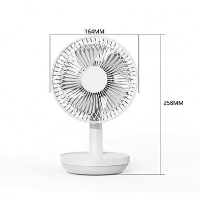 Simple Design Mini Portable Battery Powered Desktop Working Rechargeable Table Fan