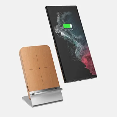 Wood Stand Wireless Charger For Iphone