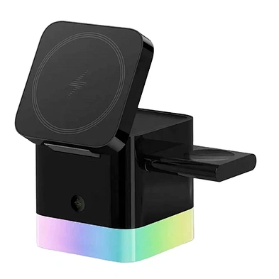 JEDI OEM Folding Wireless Charger Stand Cell Phone Magnetic Charging Station For Mobile