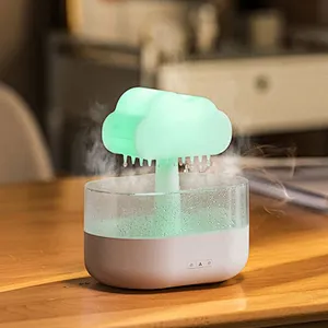Essential Oil Diffuser Creative 7 Led Color Light Rain Cloud Aroma Water Drip 2023 New Products Mushroom Shape Air Humidifier