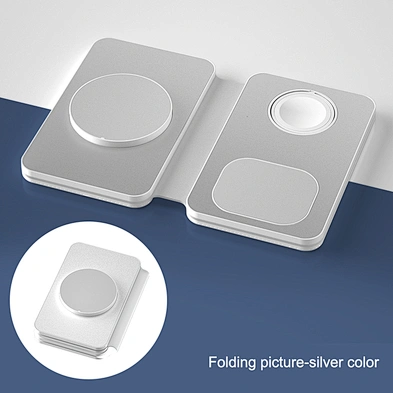 2023 Thin Slim Mini Magnetic Chargers 3 In 1 Qi Certified Mobile Wireless Charger Foldable