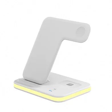 JEDI QI Fast Charge 4 in 1 Station 15W Charging Dock Stand Wireless Phone Charger 2023 With Desk Lamp