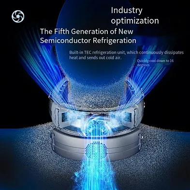 2024 multifunction 40000 Ahm Potable Fans Conditioner Portable Air Cooling Hanging Neck Fan Bladeless