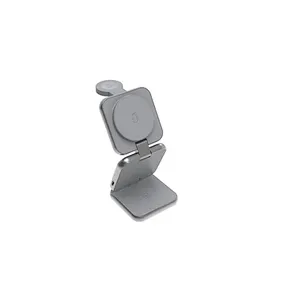 2024 multifunction new product Charger, Alloy Charging Foldable Aluminum 3 In 1 Wireless Charger