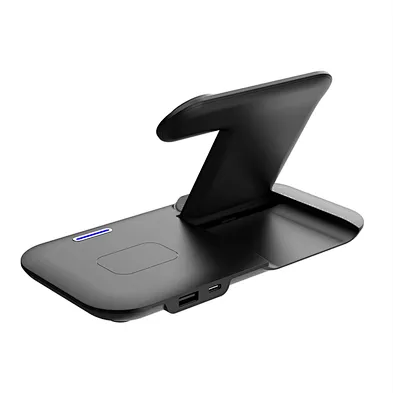 New design Magnetic Charging Foldable 3 In 1 15W Wireless Charger Stand H178