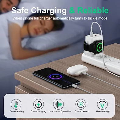 2024 new multifunction   Usb C Charger for Watch 2 In 1 Magnetic wireless charger