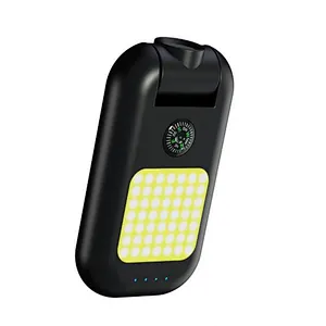 Portable Flashlight Compass Multiple Function Led Light Charger 5 In 1 Built-In Bright Camping Rotatable Chargermini Power Bank