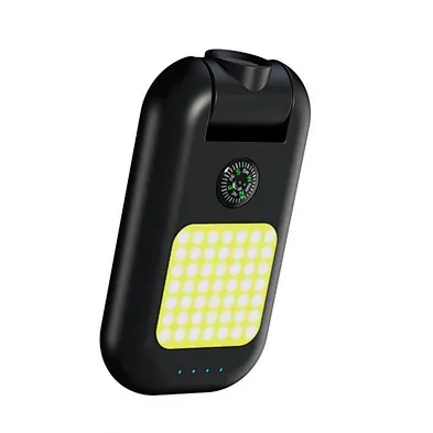 Portable Flashlight Compass Multiple Function Led Light Charger 5 In 1 Built-In Bright Camping Rotatable Chargermini Power Bank