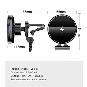2022 hot sale Fast Charging Magnet Car Phone Stand 15W Magnetic Car Wireless Charger CA2221