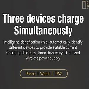 6 In 1 Wireless Charger Stand Alarm Clock With Charger