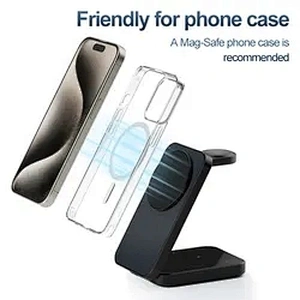 JEDI 3 In 1 Foldable Chargre Multifunction Fast Charging High Quality Desktop Wireless Phone Charger