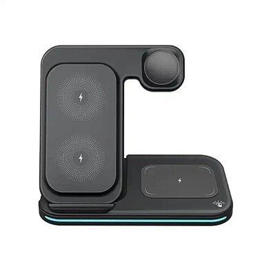 JEDI Portable Phone Charging Stand Universal Foldable 2023 3 in 1 Wireless Charger For Phone Earphones Watch