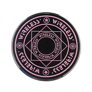 factory good quality best price Array Round 10W Light LED Phone Mini Charger Qi Glowing Action Magic Circle Wireless Charger