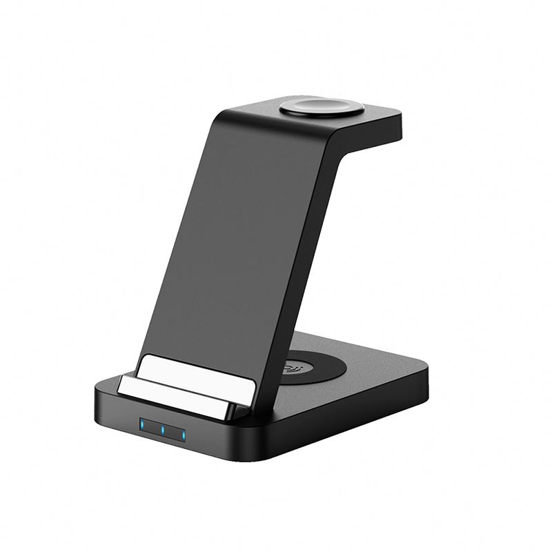 JEDI 3 in 1 15w Fast Charge Wireless Charger Stand holder QI Wireless Charging Multifuncion Station for Phone Watch Earbuds
