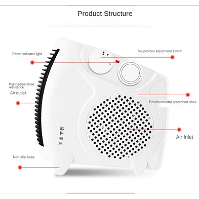 2021 New Good Quality Adjustable Temp Portable Smart phone Air Heater phone Room Heaters for Homes