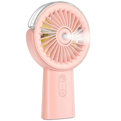 Suitable for Desktop Travel 4000mAh Misting Fan Mini Handheld Portable Fan