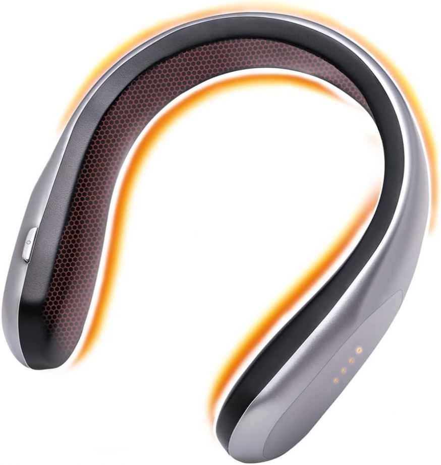 2024 New Products Portable Wearable Neck Heater Mini USB Rechargeable Heater Fan Cordless Personal Neck Warmer for Cold Winters
