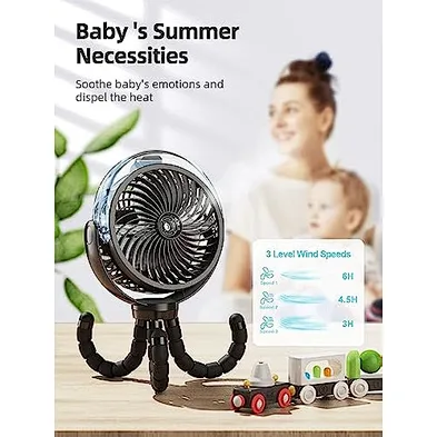Wholesale Desktop Fan USB Rechargeable Battery Foldable Portable Telescopic Floor Fan
