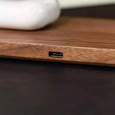 JEDI Universal Qi 15W Multifunctional Wooden Quick Charging Magnetic Wireless Portable Charger for Phone Tecnologia OEM TYPE-C