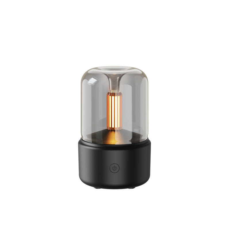Diffuser Usb Candle Light Ultrasonic Aromatherapy Mist 120Ml Home Aroma Simulation Machine New Cold With Mini Air Humidifier
