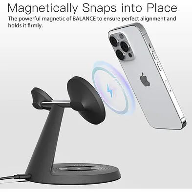 Fast 3 In 1 Hot Selling Multifunction Desktop Magnetic Phone Stand Charging Wireless Charger
