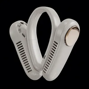 2024 Newest Summer Cooling  Bladeless USB Portable Handheld  Personal  Air Cooler Portable Hand Free Rechargeable  Neck Fan