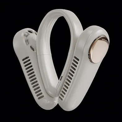 2024 Newest Summer Cooling  Bladeless USB Portable Handheld  Personal  Air Cooler Portable Hand Free Rechargeable  Neck Fan