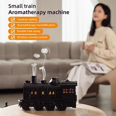 2024 new creative Mist Newest Humidifier Flame Aroma Diffuser Train Humidifier multifunction humidifier