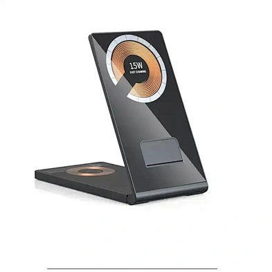 JEDI Desktop Phone Stand Holder T05 Transparent 3 in 1 Wireless Charger Magnetic Foldable Charging Station