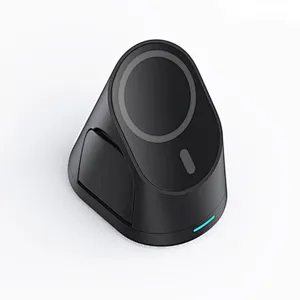 2024 Newest stand qi 15w wireless charger magnetic 3 in 1with OEM